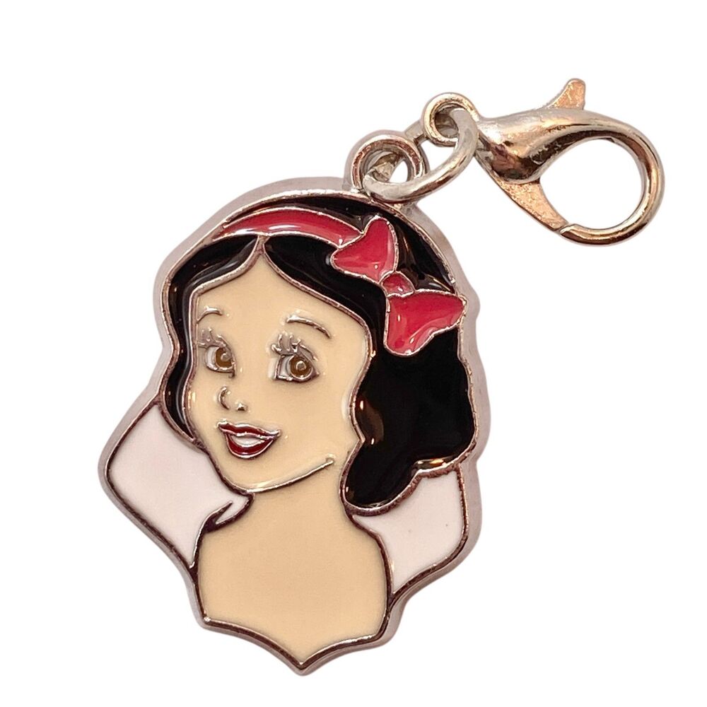 Vintage Disney Princess Snow White Clip On Charm Zipper Pull Bag Purse Signed